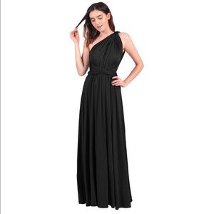 Black Convertible/Transformer Maxi Dress
